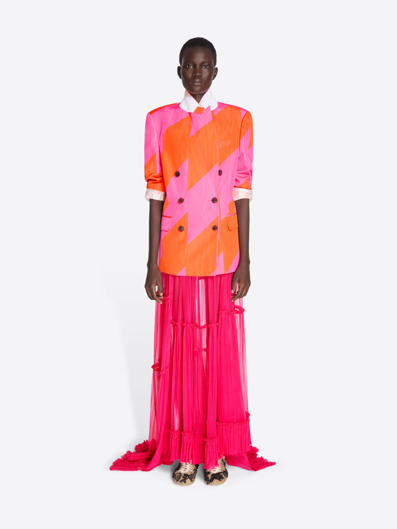 Dries Van Noten DOUBLE BREASTED MOIRÉ BLAZER outlook