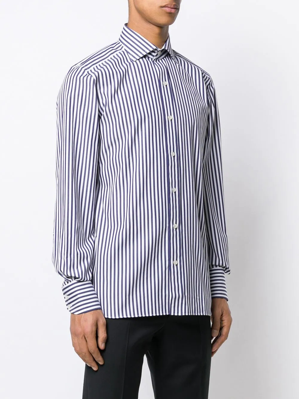 striped long-sleeve shirt - 3