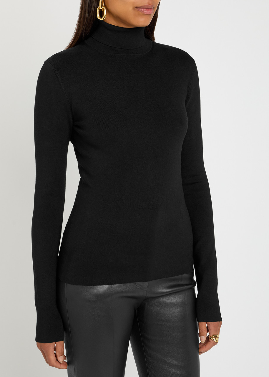Joseph Ribbed Stretch-silk Knit top - 2