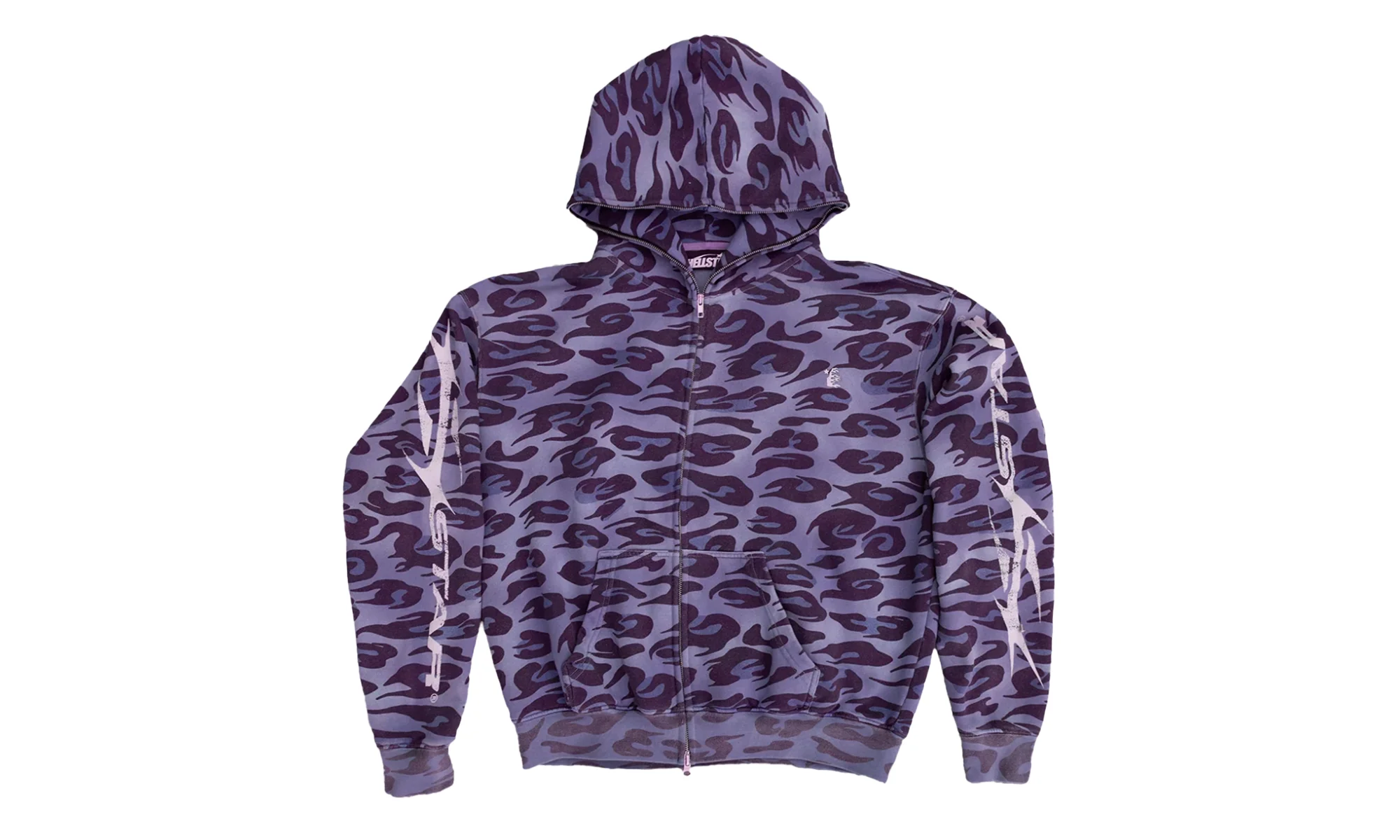Cheetah Zip-Up Hoodie "Purple" HSR072 - 1