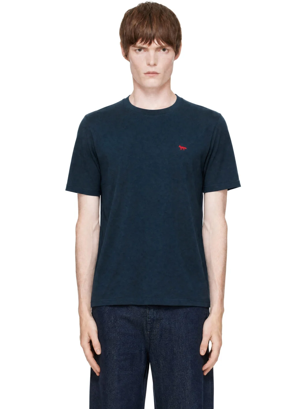 Navy Red Profile Fox Comfort T-shirt - 1