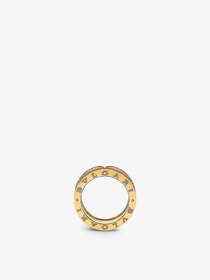 B.zero1 18ct yellow-gold and 0.45ct brilliant-cut diamond ring - 3