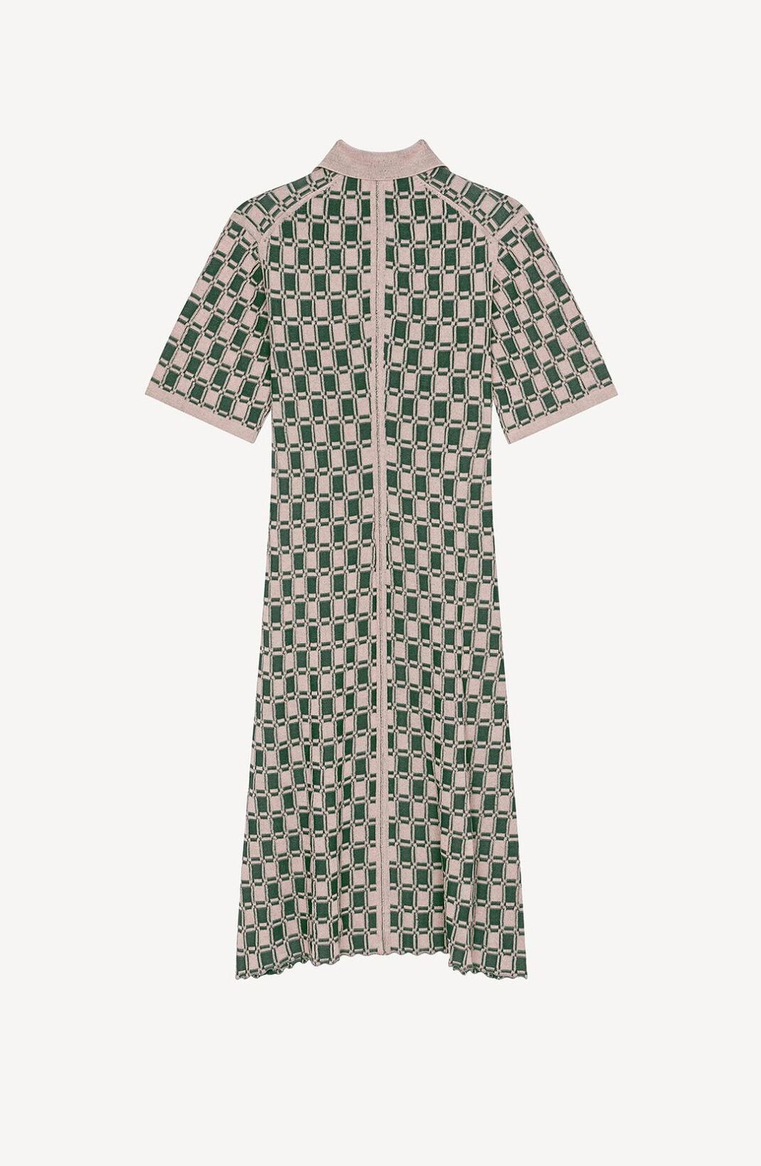 Jacquard polo dress - 4