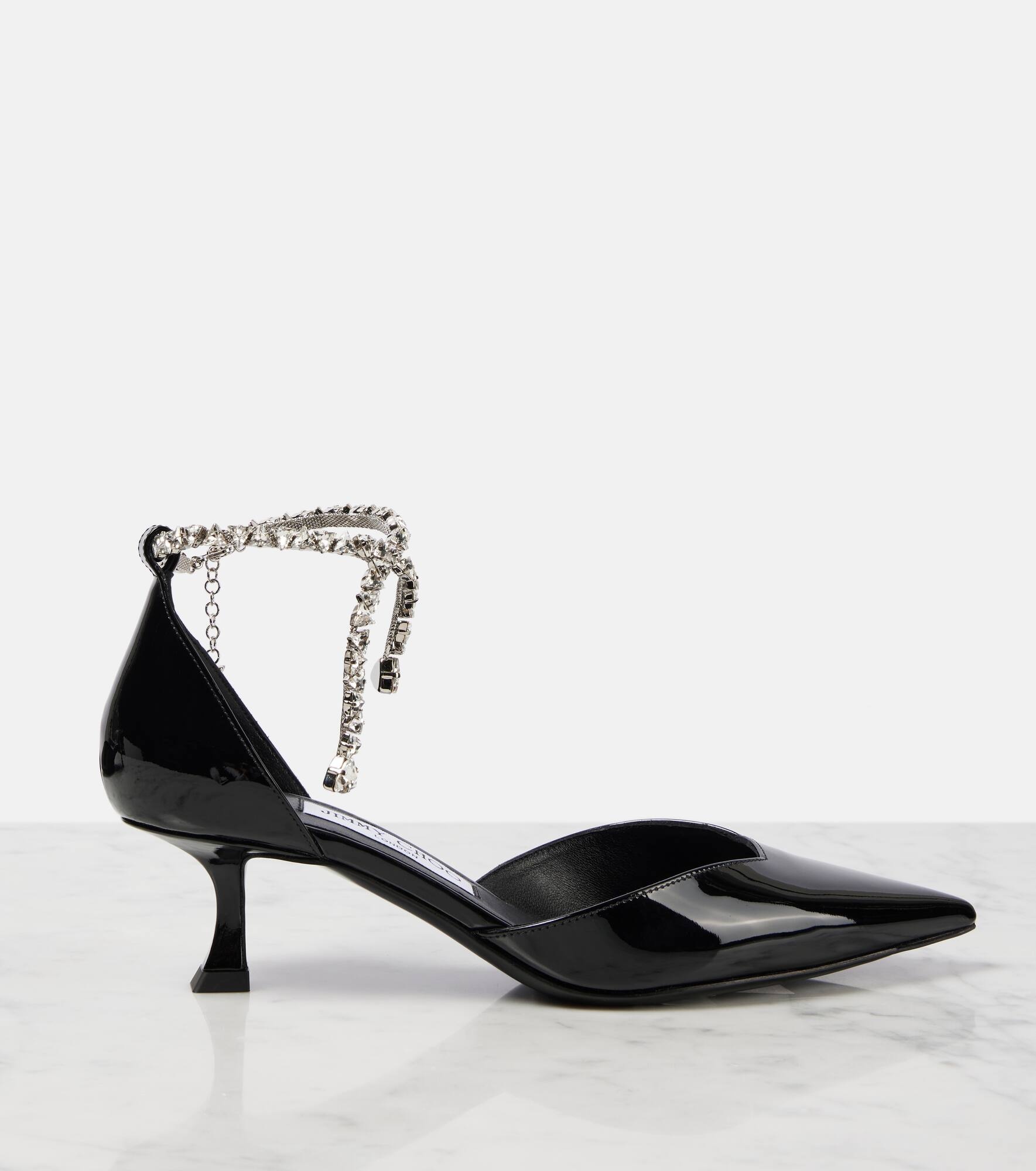 Stevie 30 embellished patent leather pumps - 5