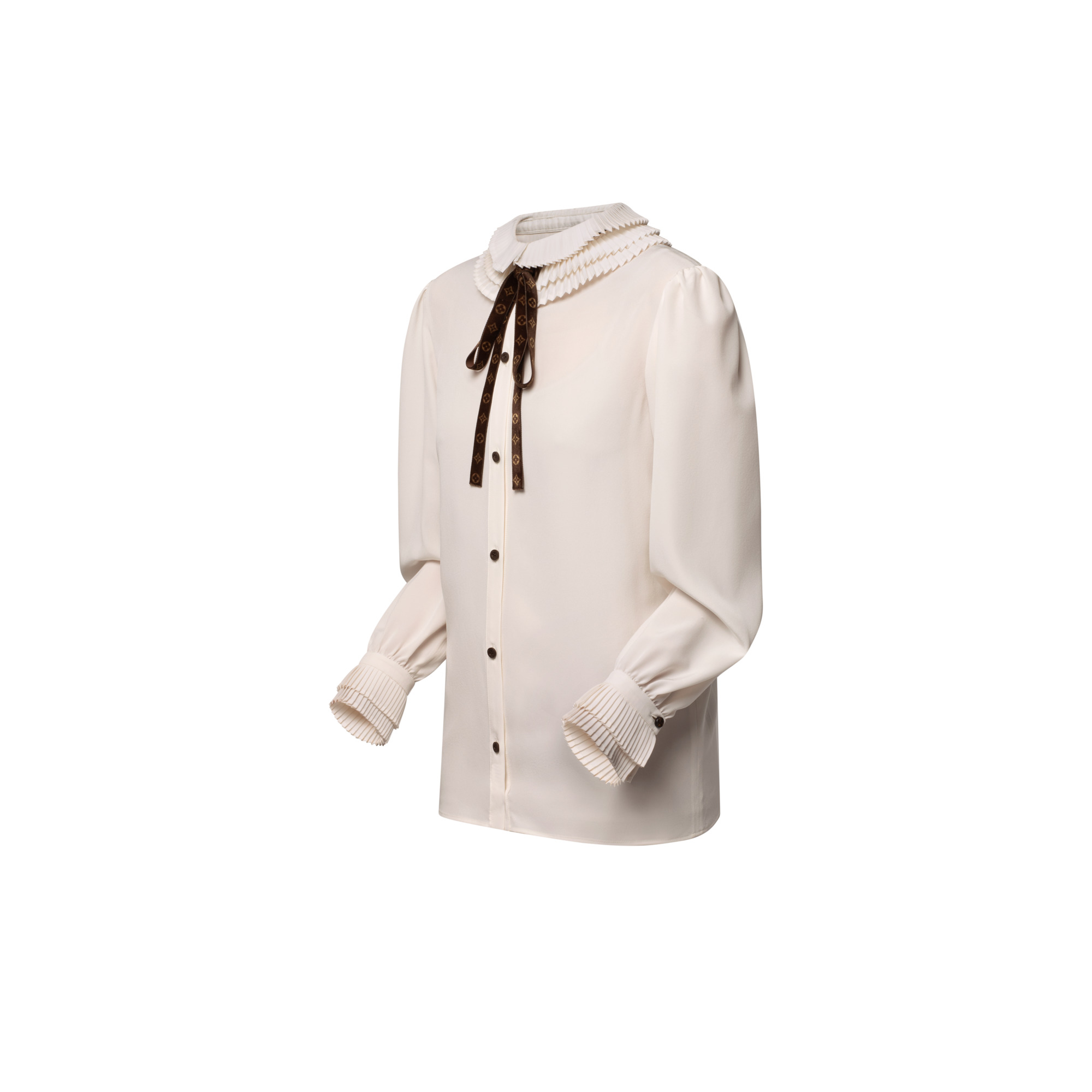 Pleat Collar Blouse - 2