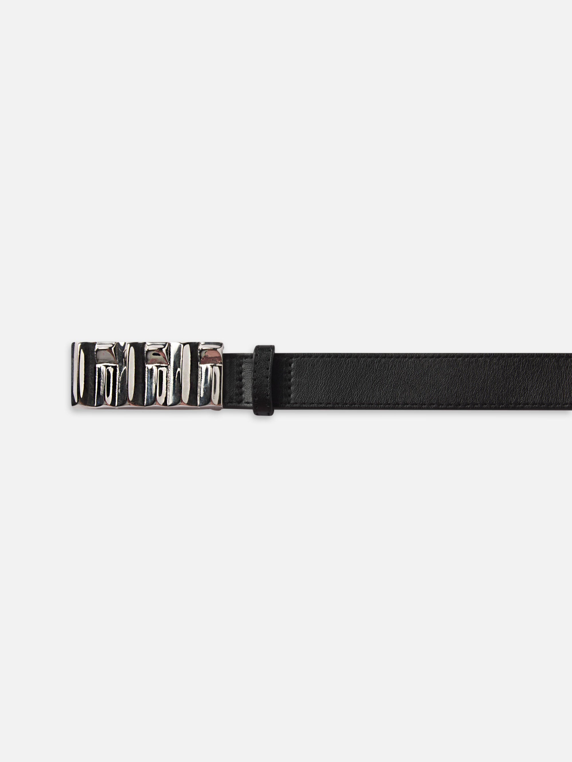 Sculptural Belt in Black - 2