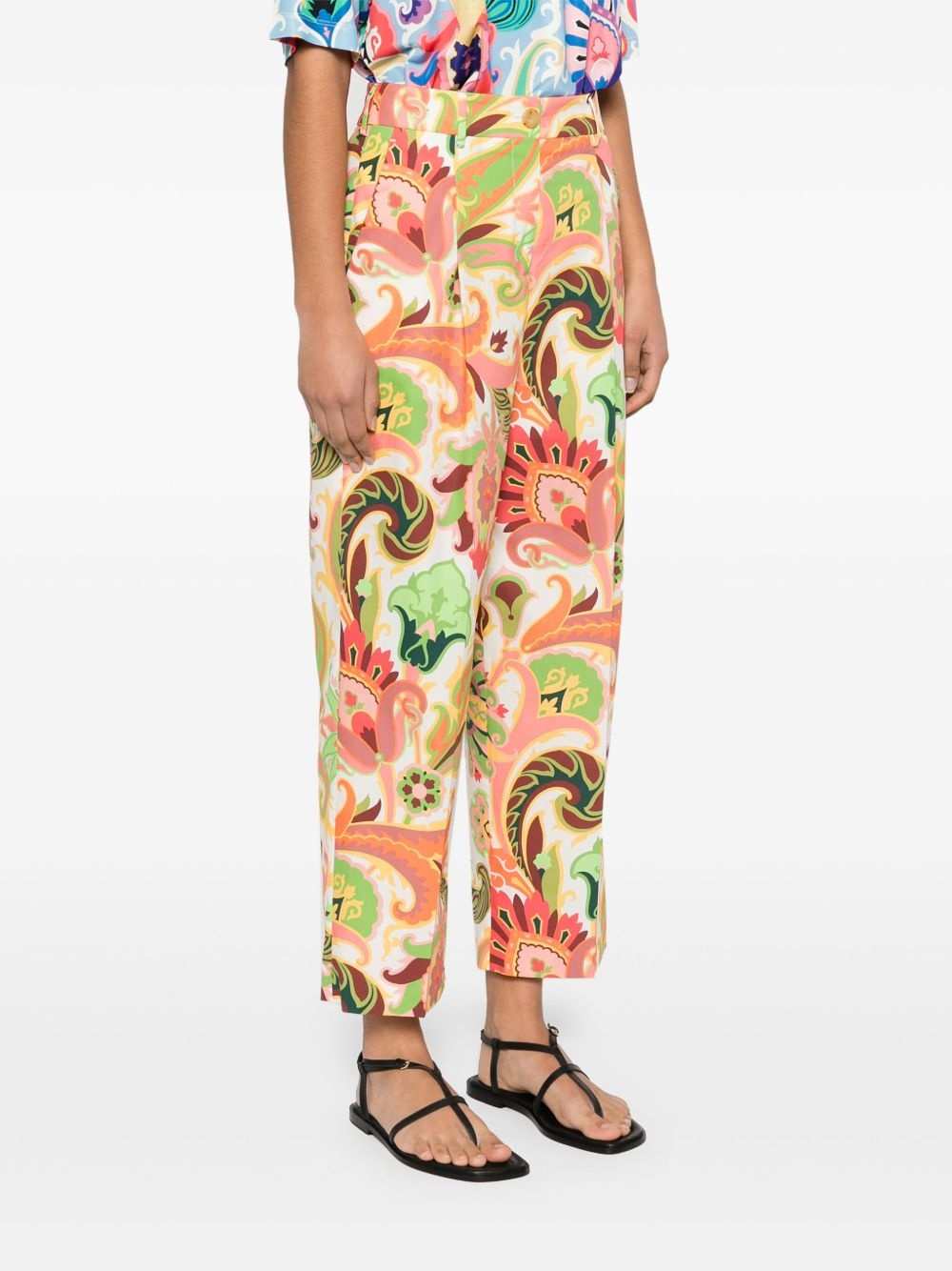 paisley-print trousers - 3