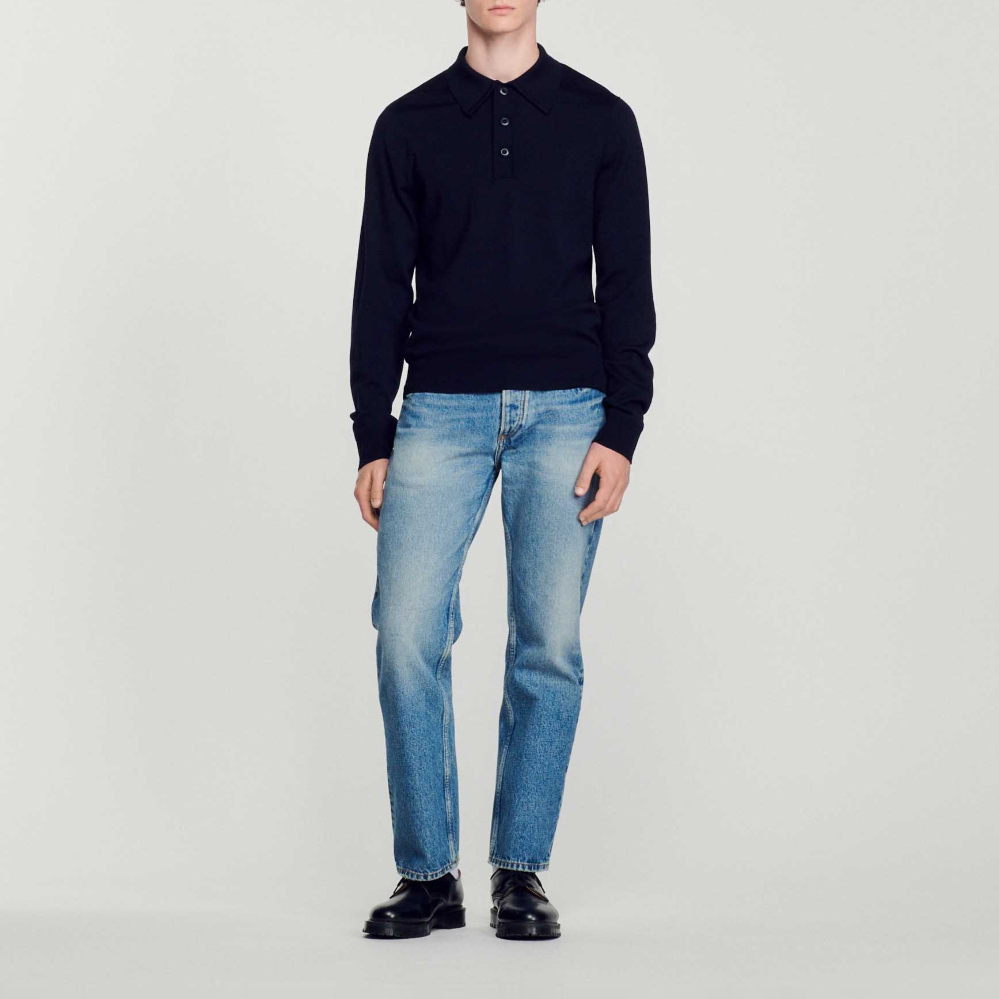 Merino wool polo shirt - 3