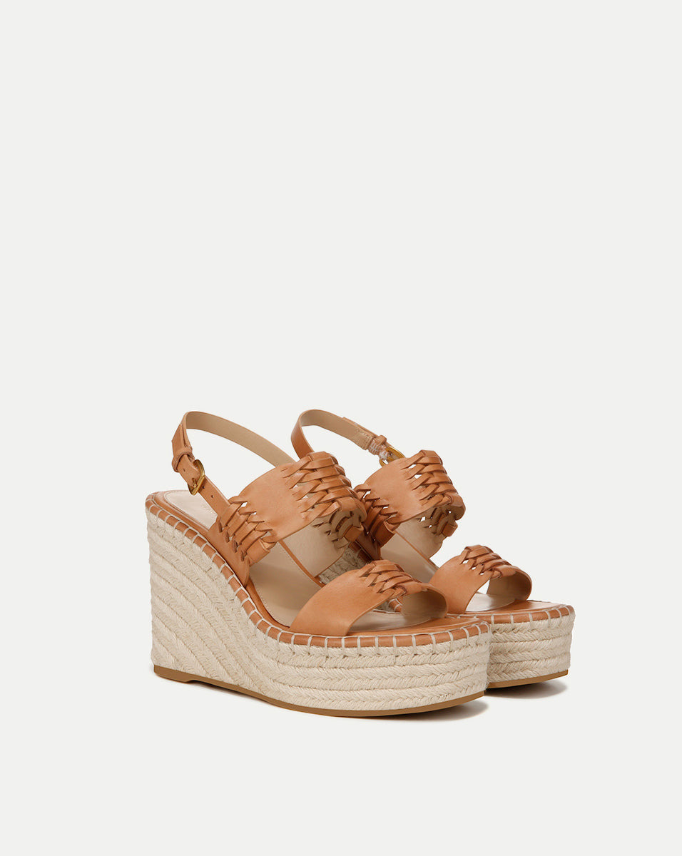 RIYA RAFFIA WEDGE SANDAL - 2