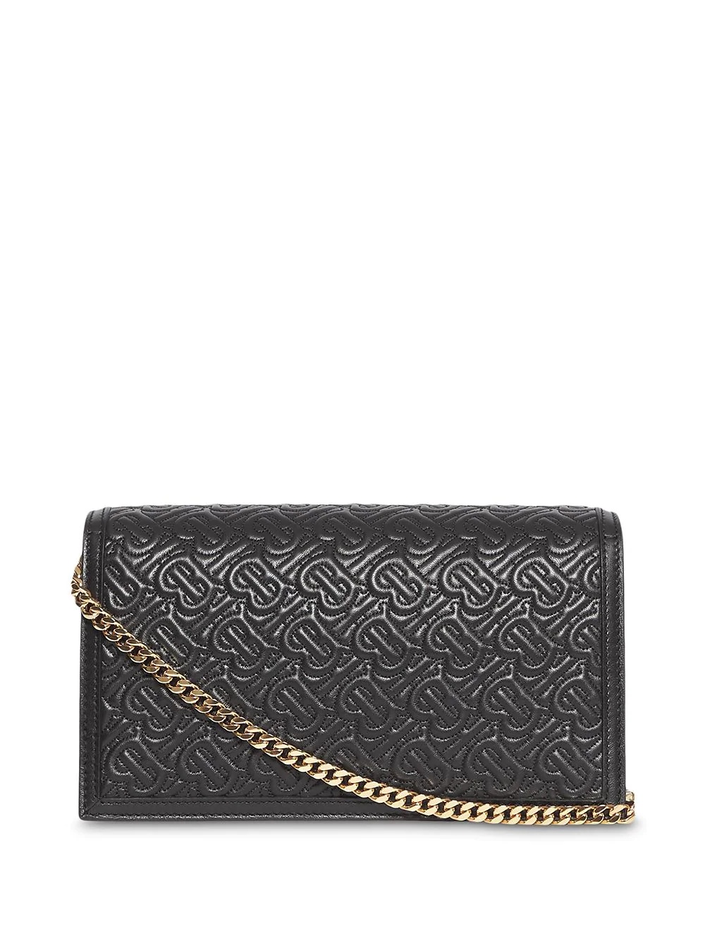 Small Quilted Monogram TB Envelope Clutch - 2