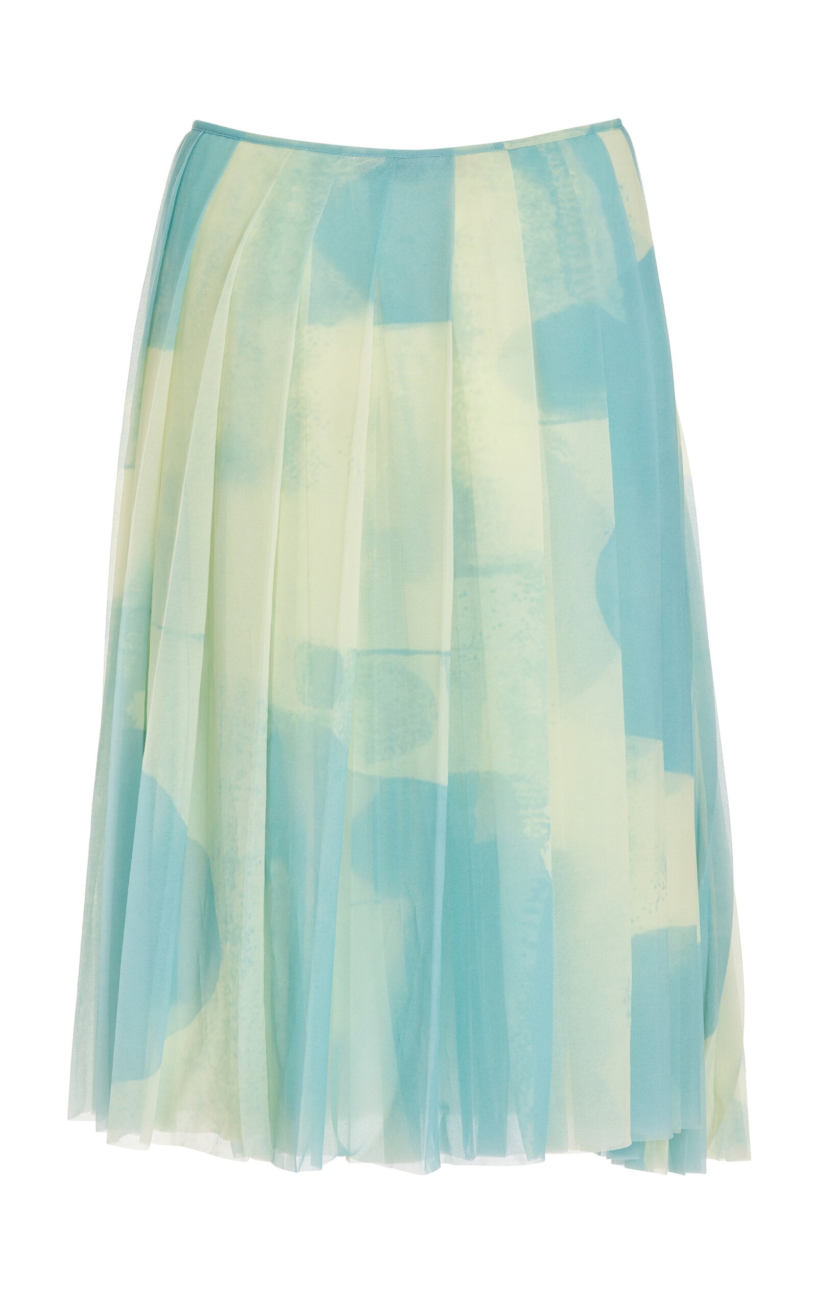 Judy Printed Jersey Midi Skirt turquoise - 3