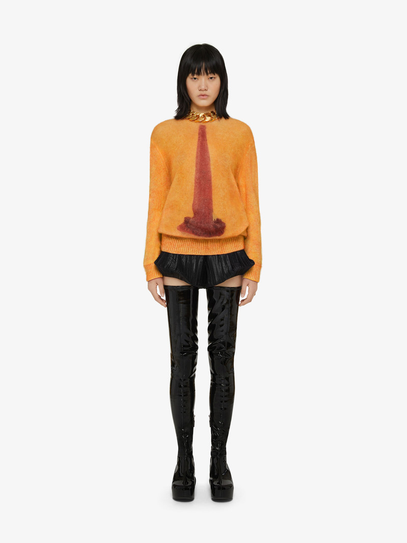 Givenchy OVERSIZED SWEATER IN WOOL WITH CERAMIC PRINTS outlook