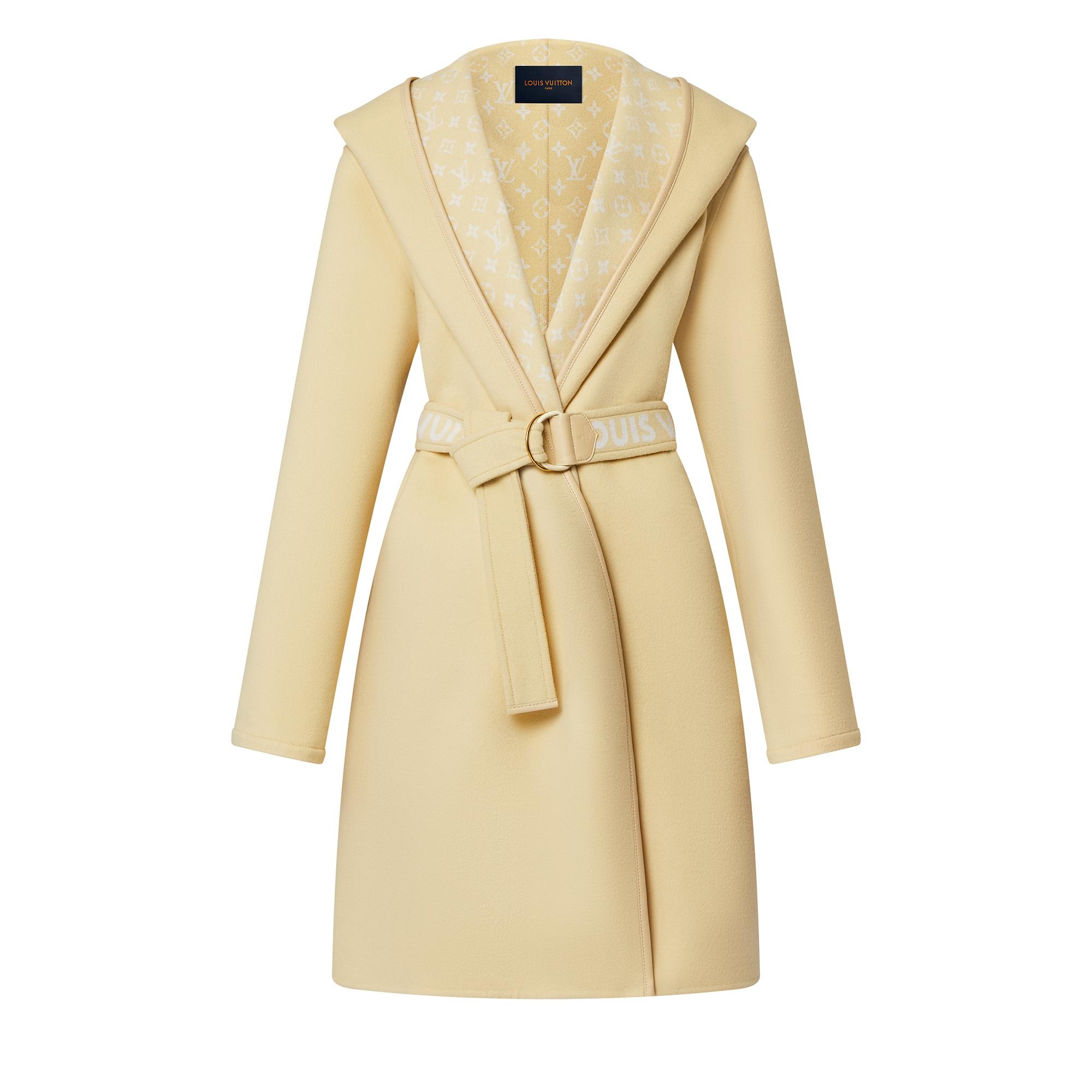 Signature Double Face Hooded Wrap Coat - 1