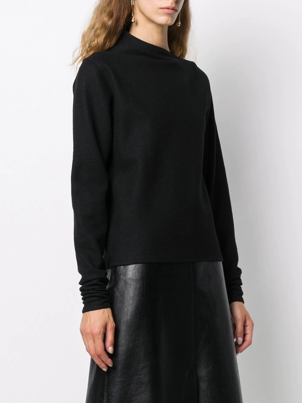 asymmetric neck jumper - 3