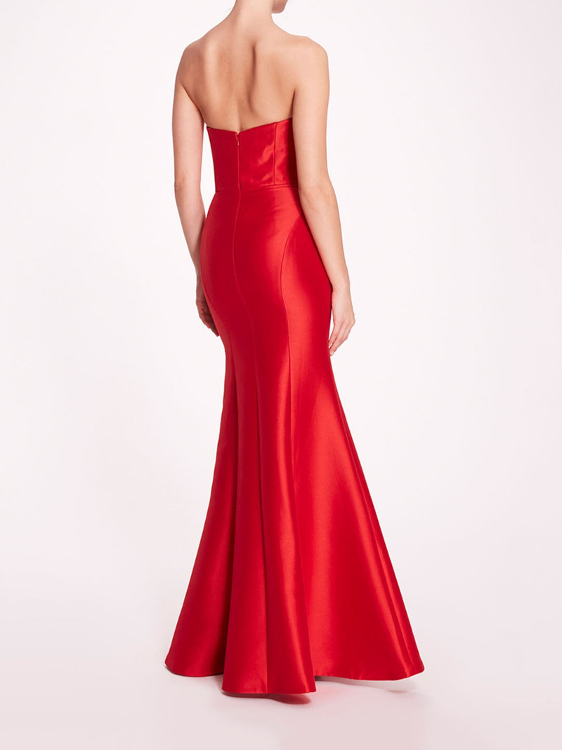 Marchesa FLORAL MIKADO GOWN outlook