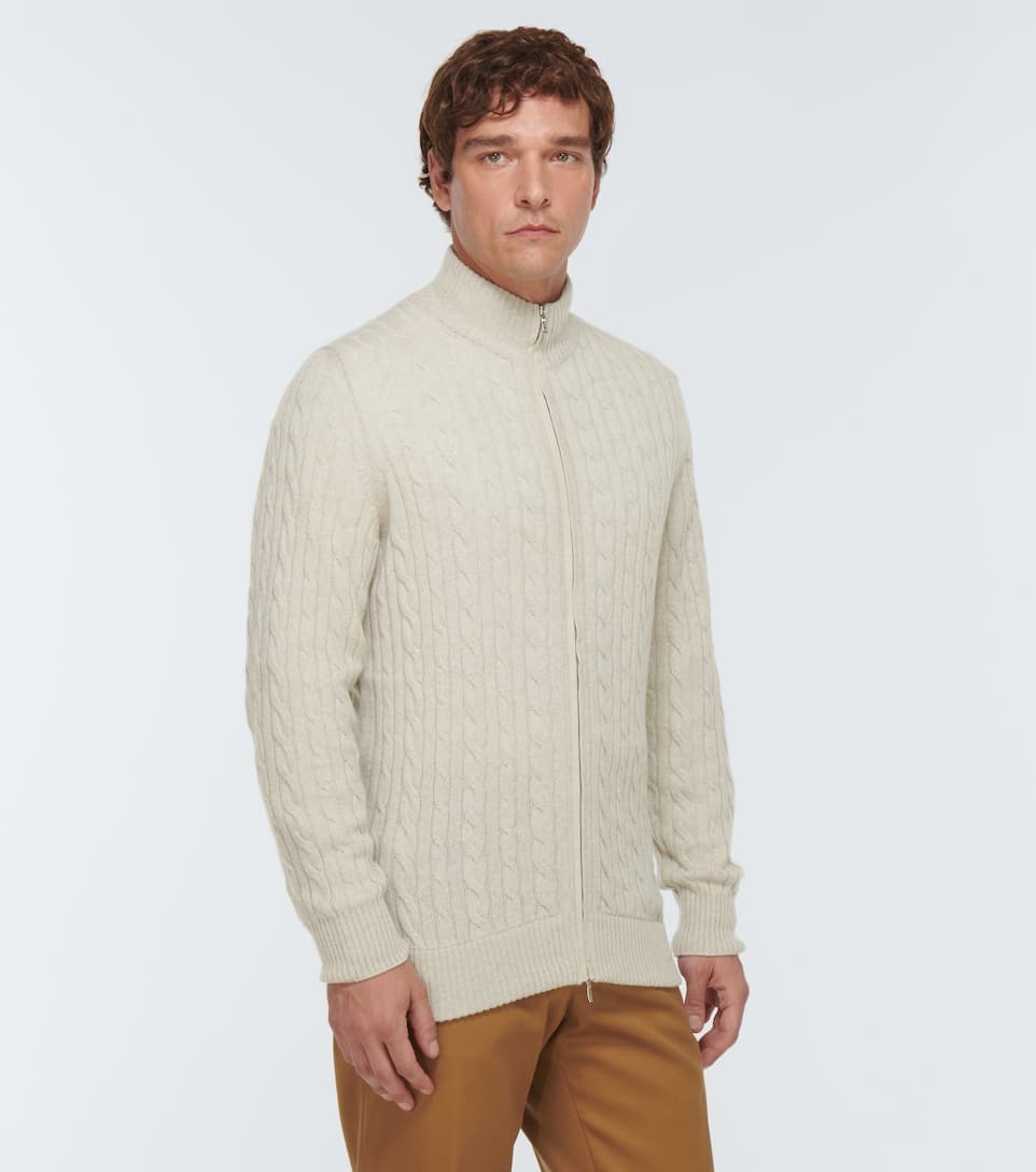 Cable-knit cashmere cardigan - 3
