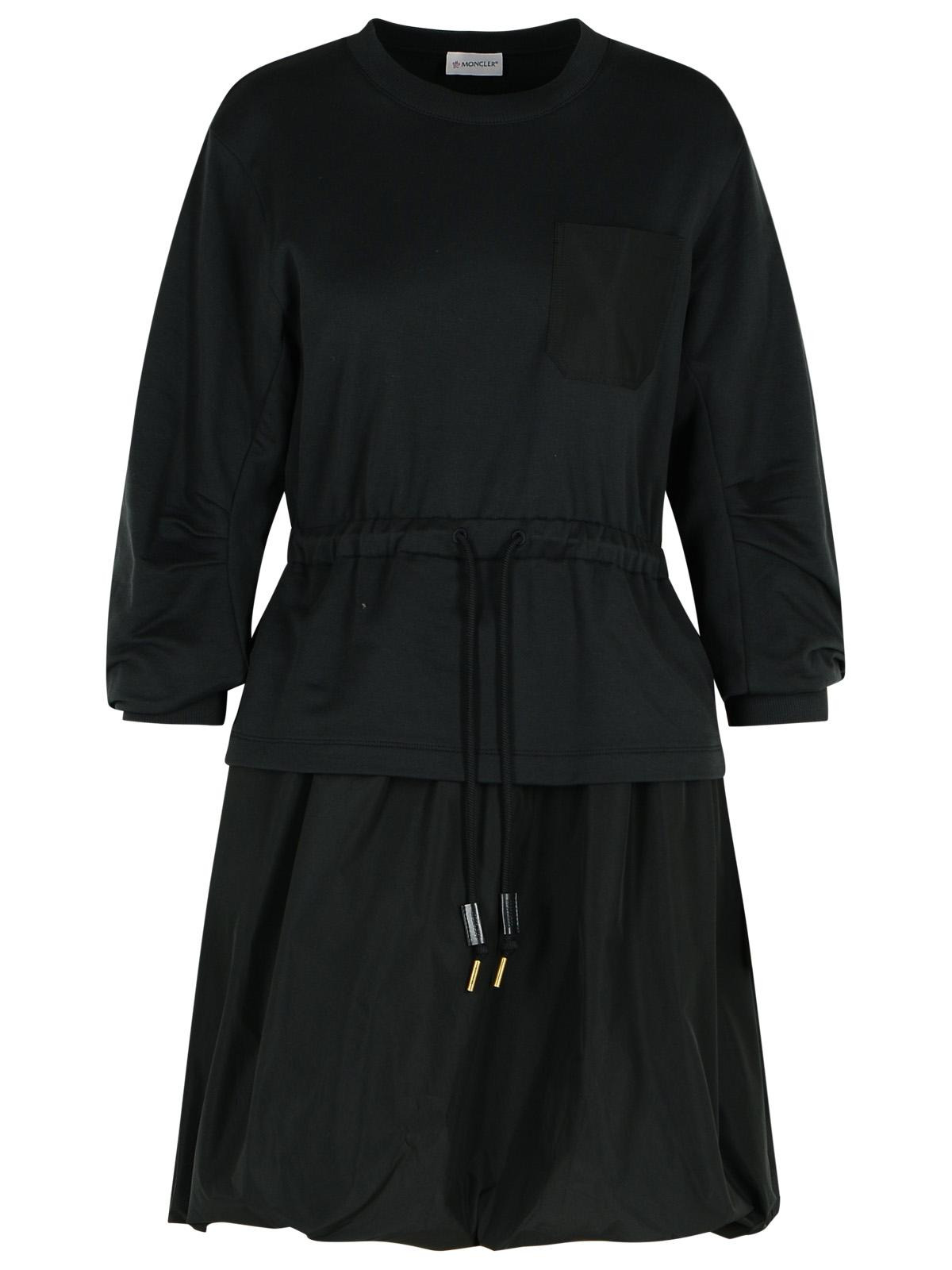 Moncler Black Cotton Dress Women - 1