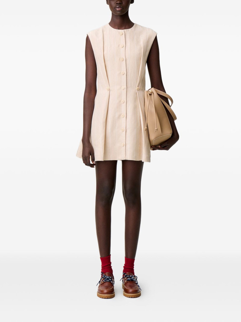 Claudie Pierlot buttoned striped mini dress outlook