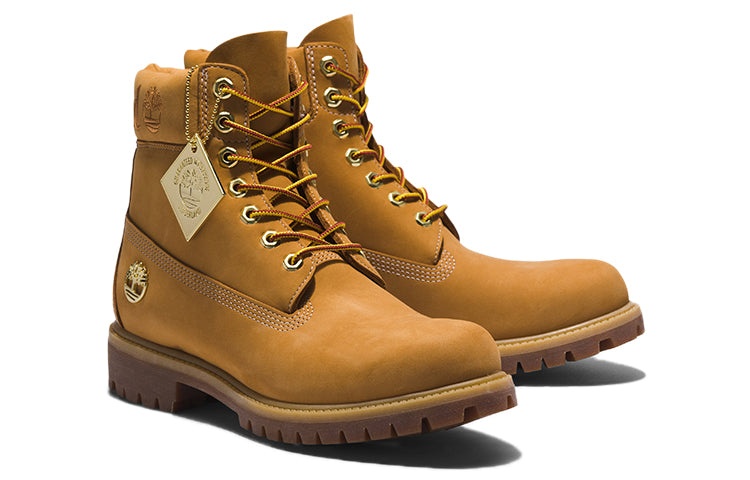 Timberland 6 Inch Premium Waterproof Boots 'Wheat Nubuck' A5PJP231 - 4