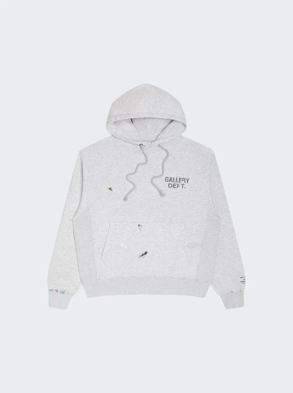 Gd Paint Logo Hoodie Light Heather Grey - 1