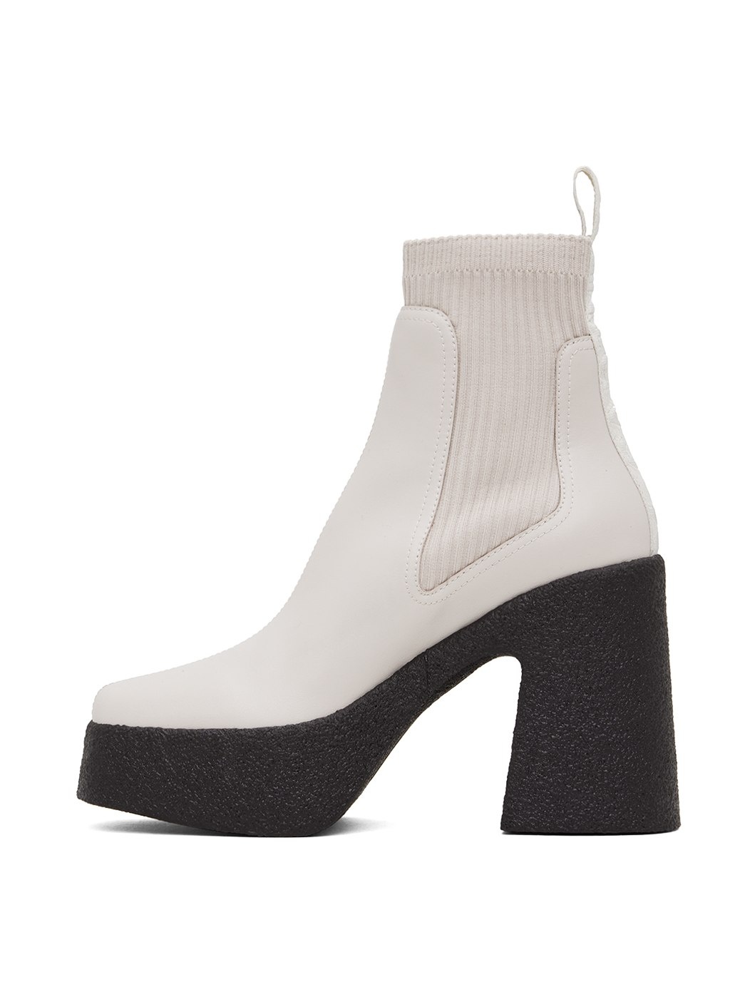 Gray Skyla Heeled Sock Boots - 3