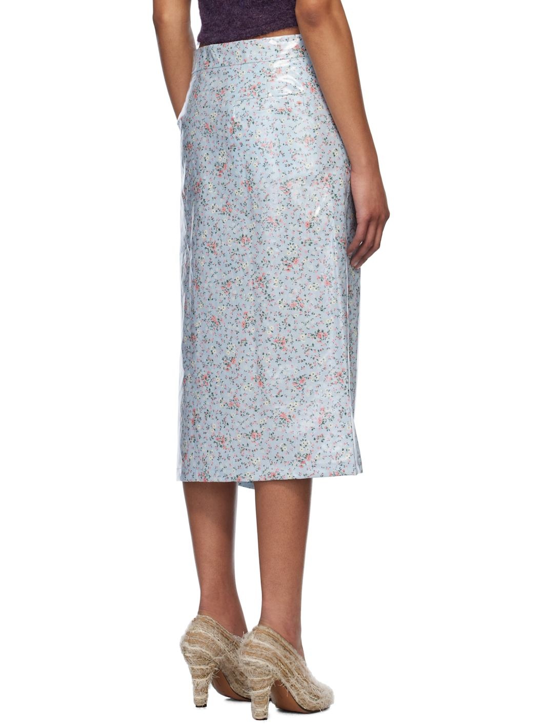 Blue SMLXL Rain Skirt Midi Skirt - 3