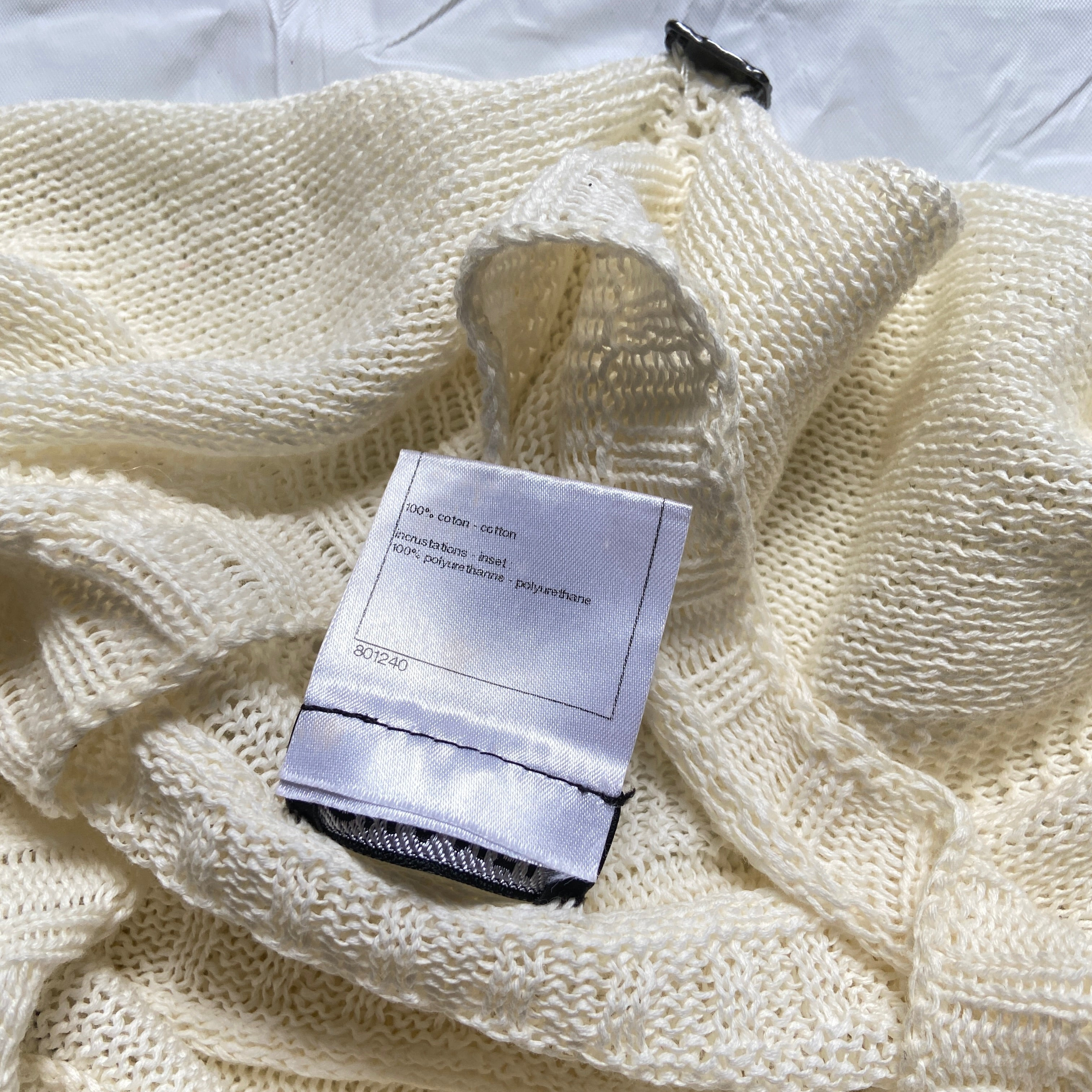 Chanel ss12 Karl square line geometric knit sweater - 12