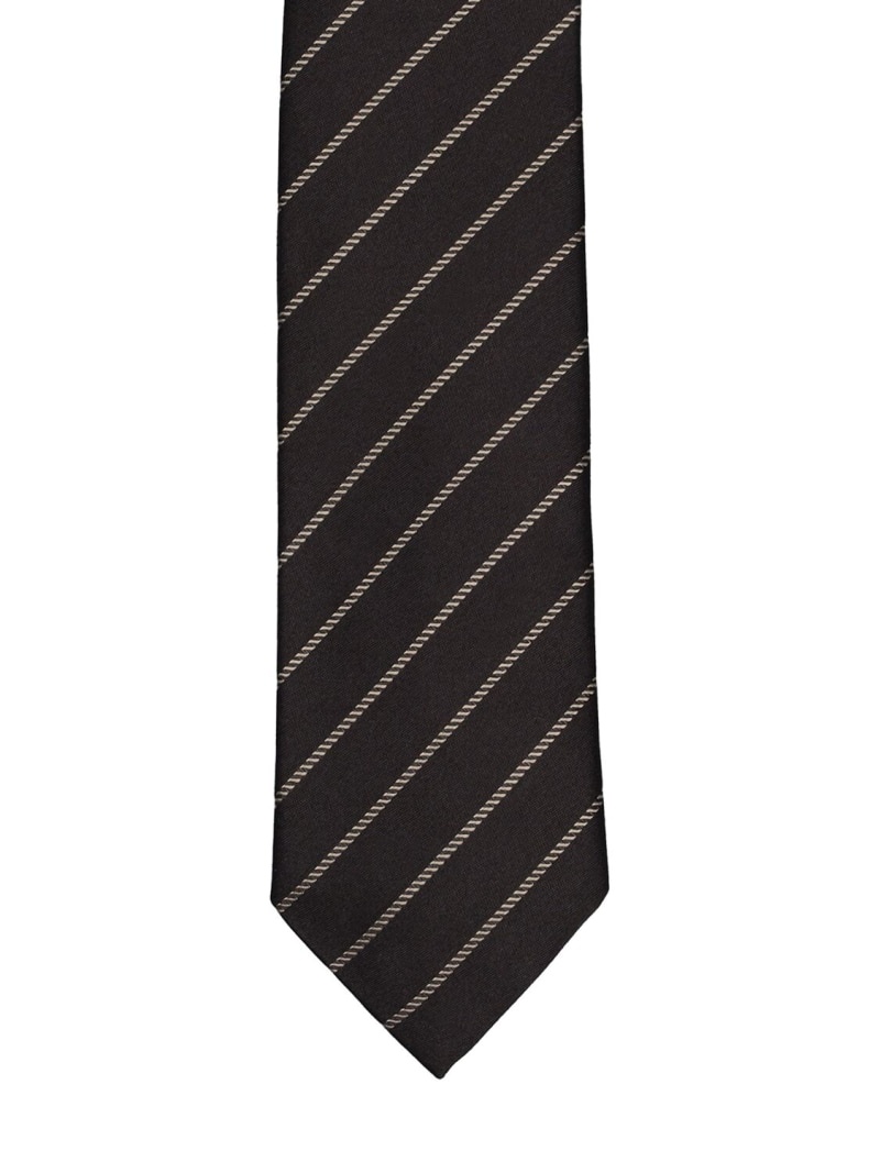 Striped silk tie - 3