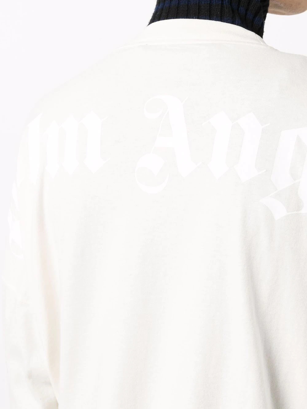 logo-print long-sleeve T-shirt - 5