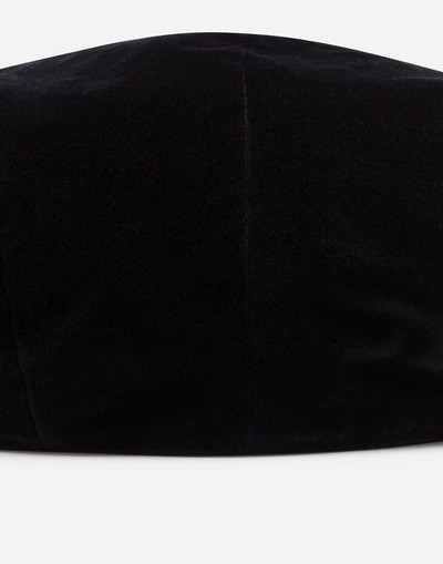 Dolce & Gabbana Cotton velvet flat cap outlook