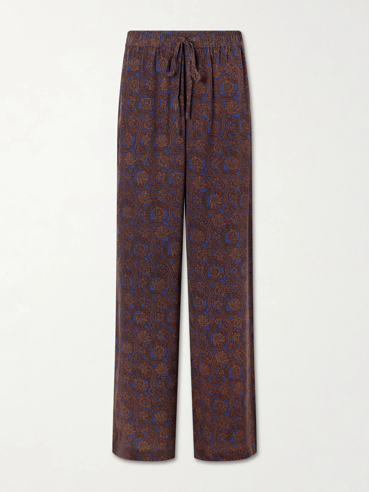 Printed Silk-crepe De Chine Straight-leg Pants - 1
