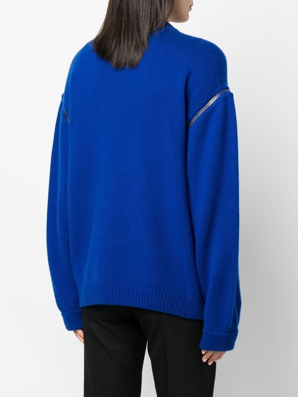 zip-shoulder cashmere jumper - 4