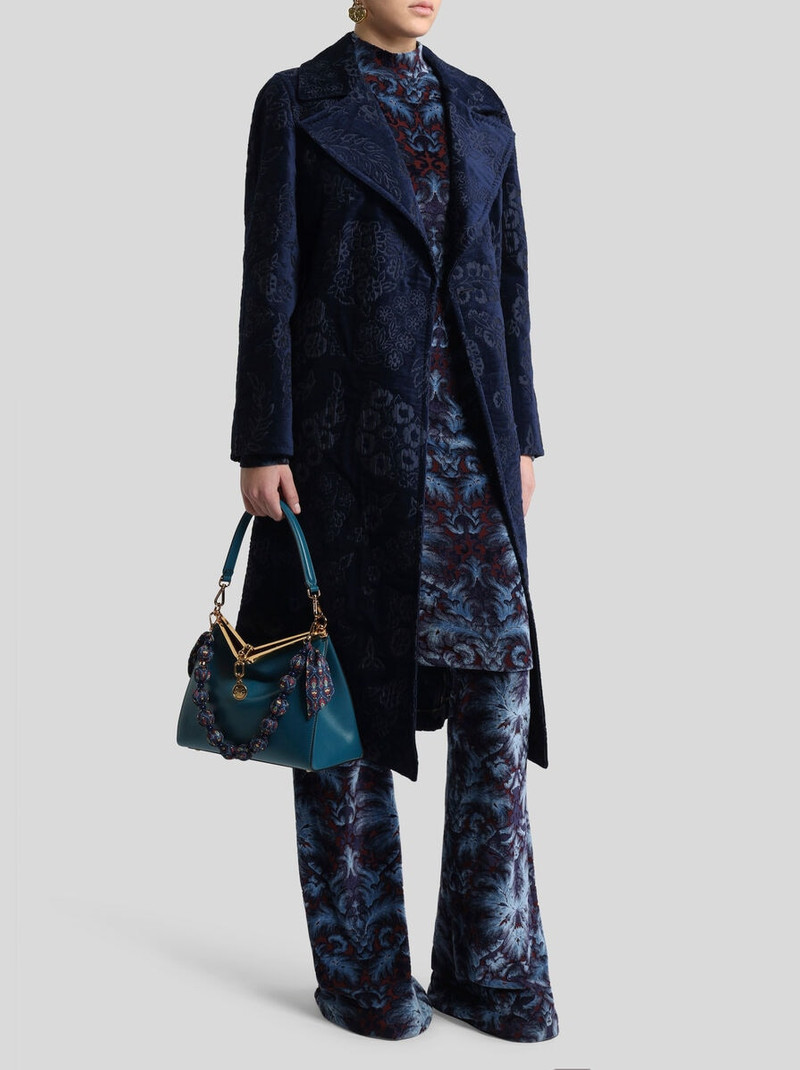 Etro CHENILLE JACQUARD COAT WITH BELT outlook