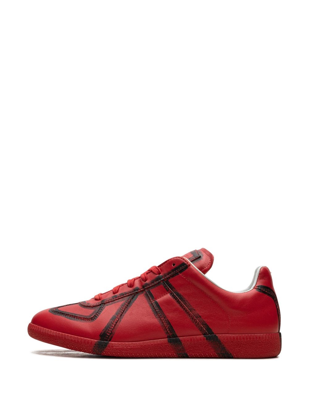 Replica "Red/Black" low-top sneakers - 5