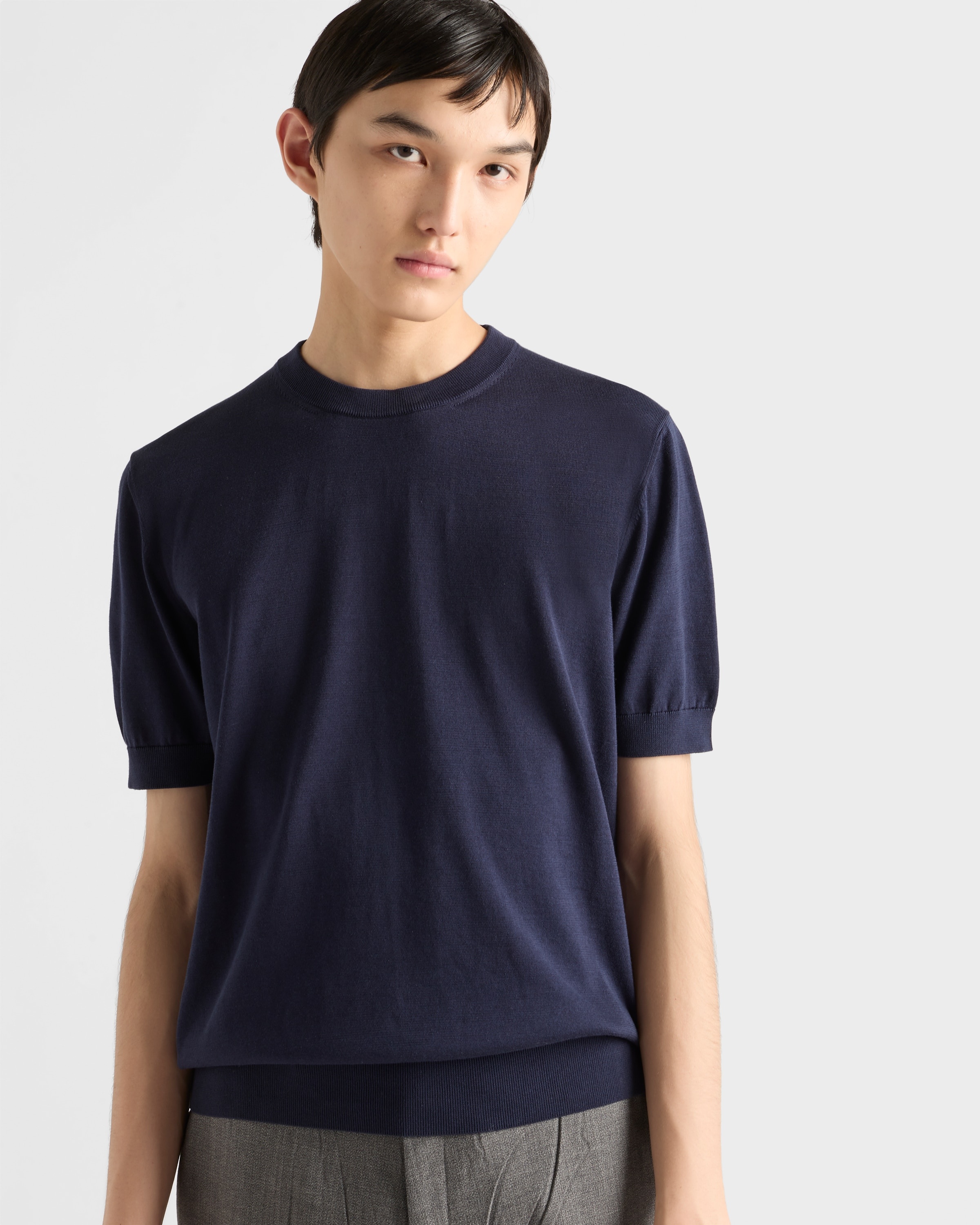 Cotton crew-neck sweater - 4