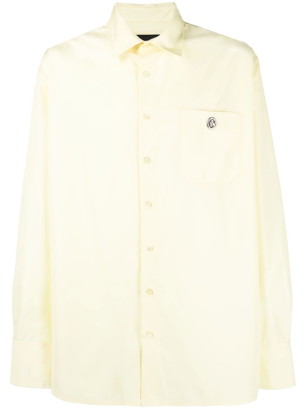 plain long-sleeve shirt - 1