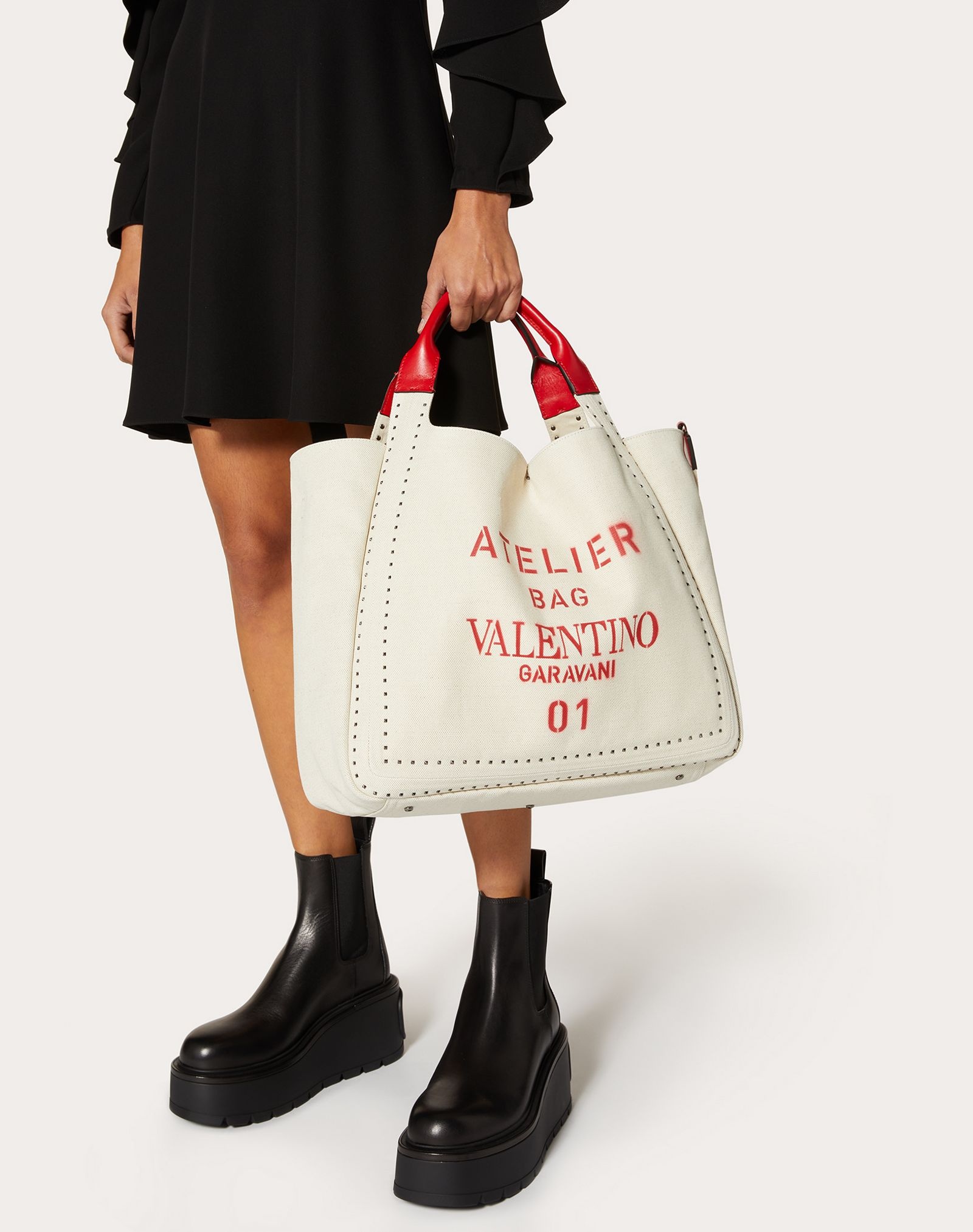 Valentino Garavani Atelier Bag Canvas Tote - 6