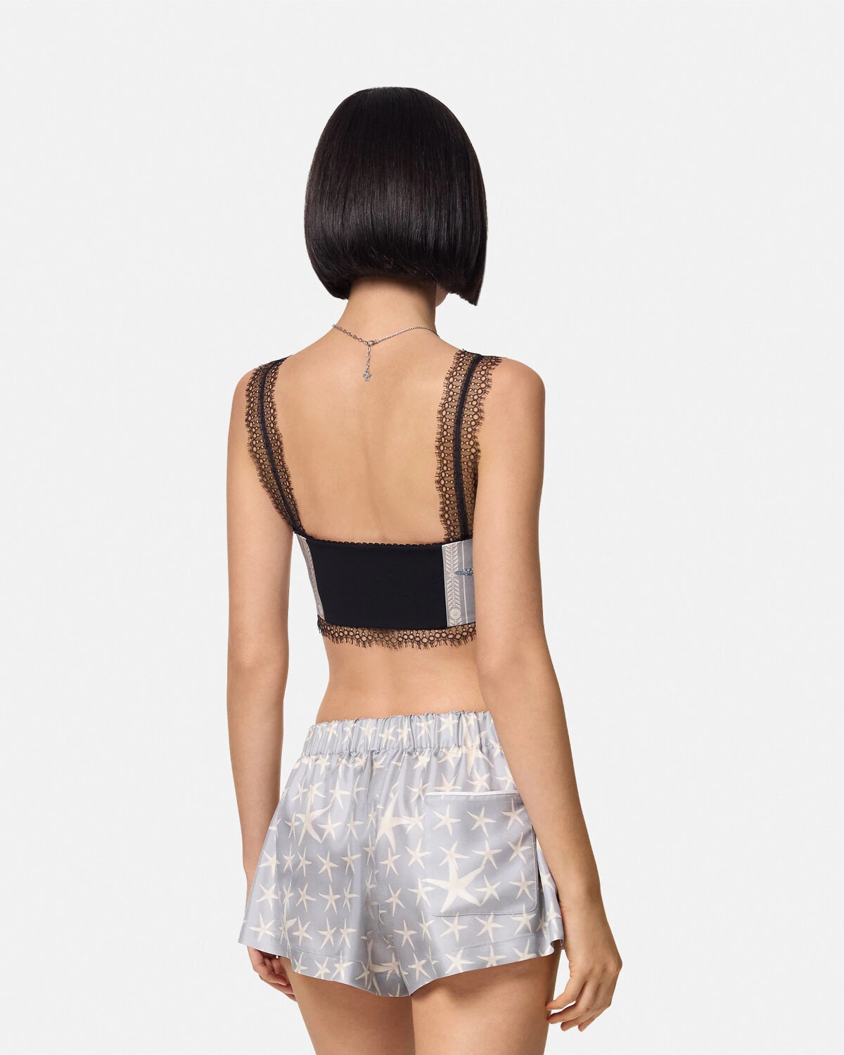 Barocco Sea Silk Bralette Top - 5