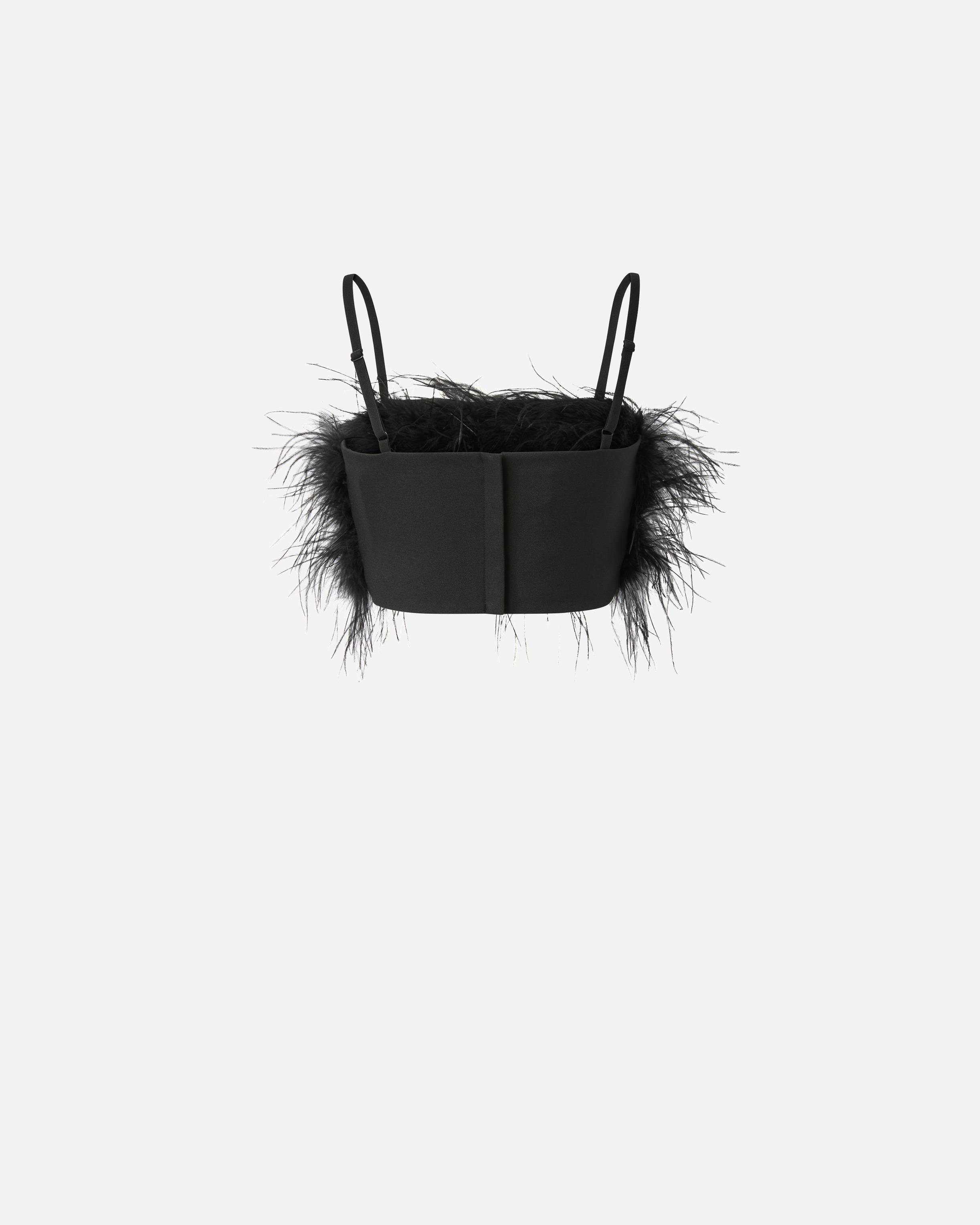 CROP TOP WITH FEATHER DETAILING - 6