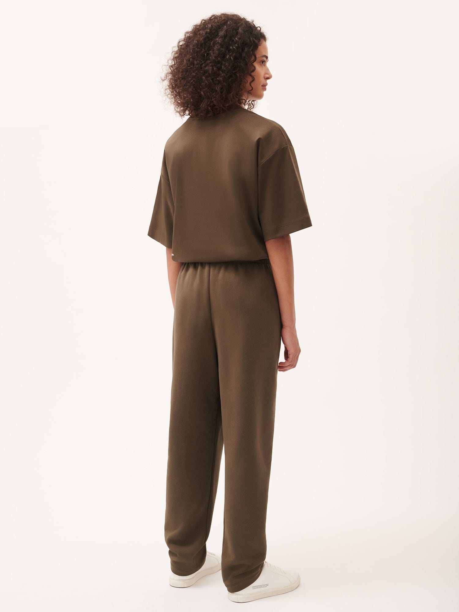 Womens DNA Barrel-Leg Track Pants - Cacoa Brown - 3