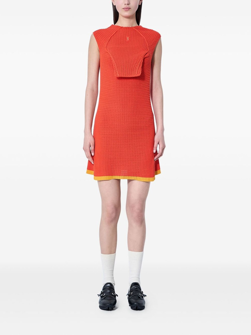 Kiko Kostadinov textured knit sleeveless dress outlook