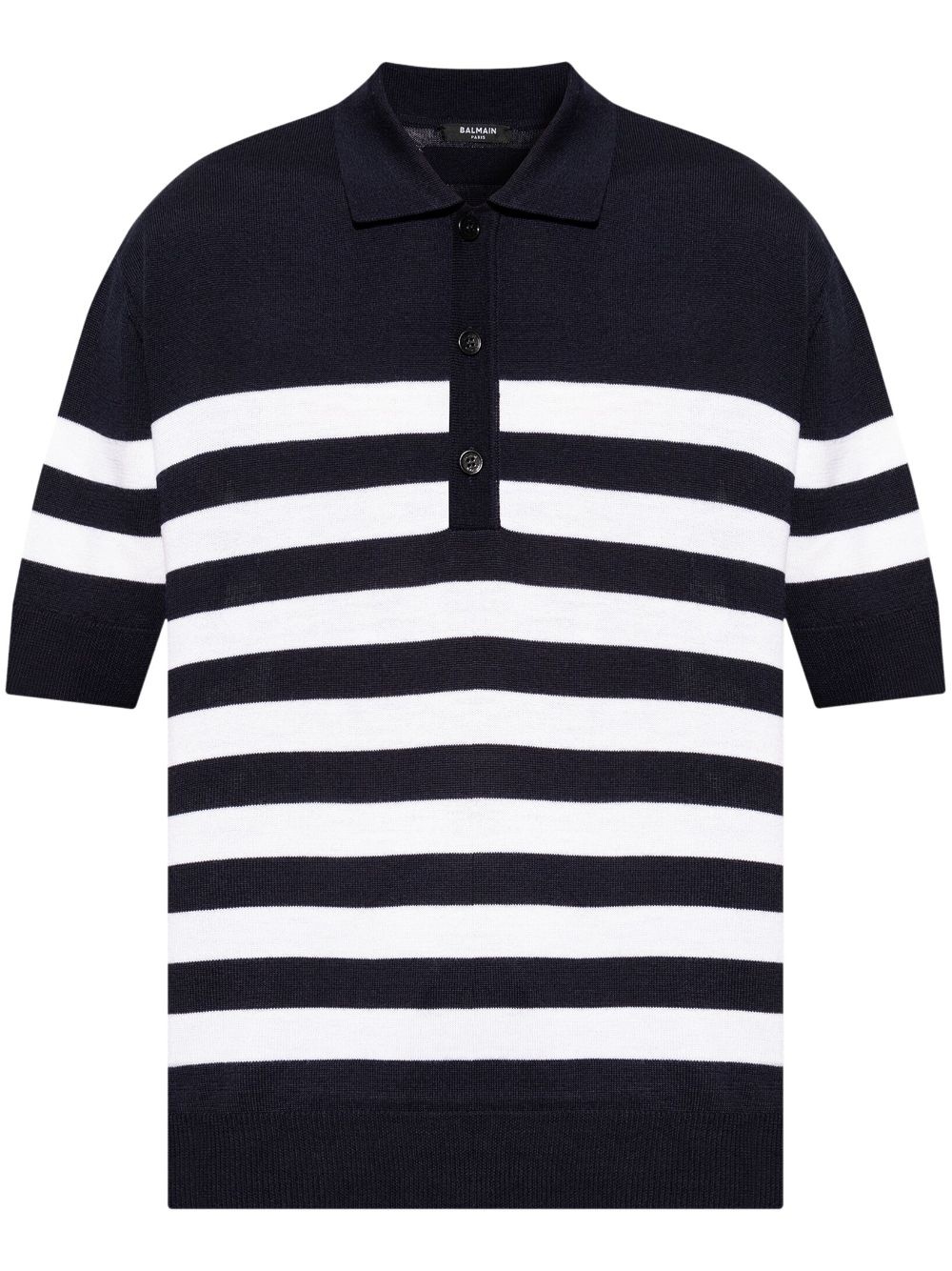 striped polo shirt - 1