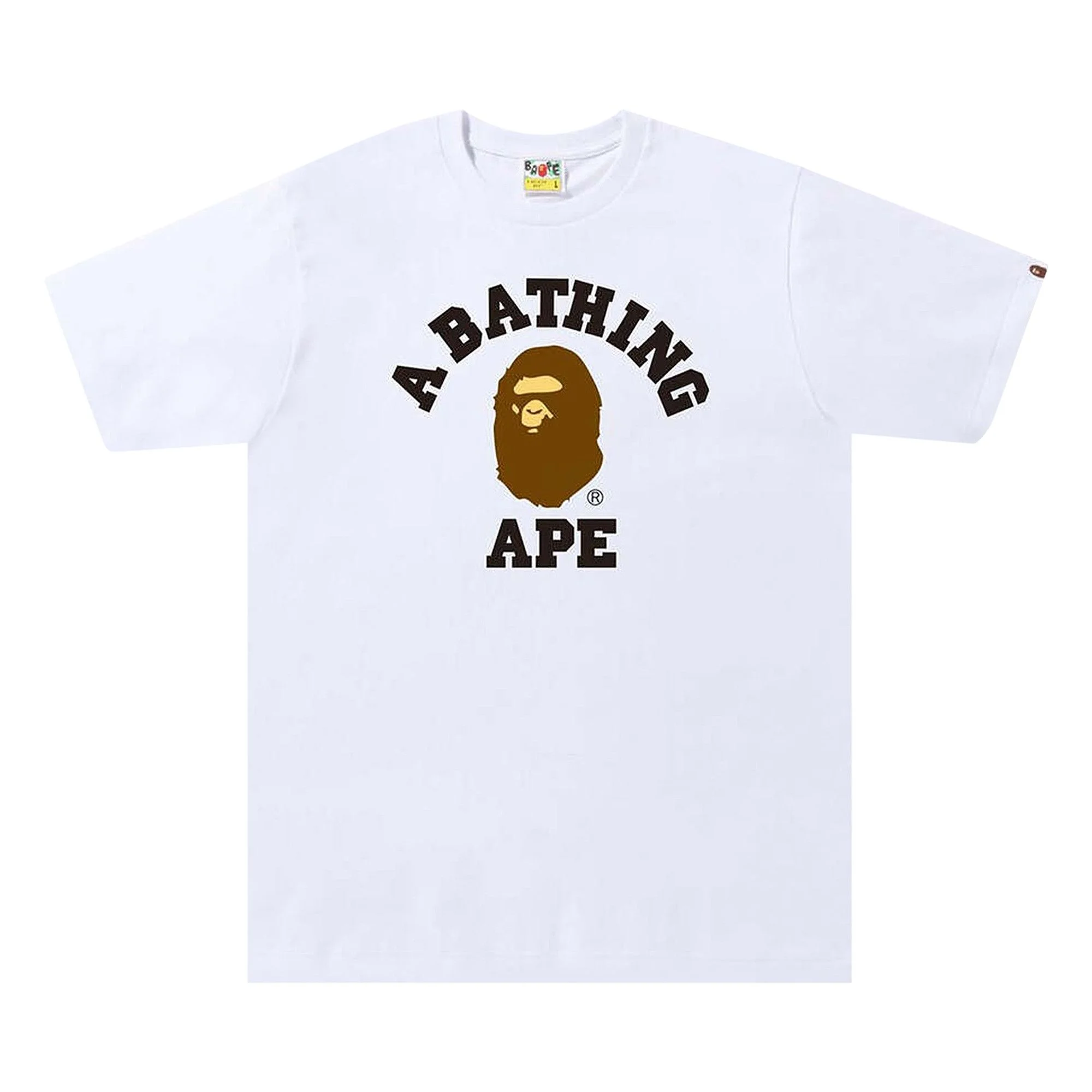BAPE Colors By A Bathing Ape Tee 'White/Black' - 1