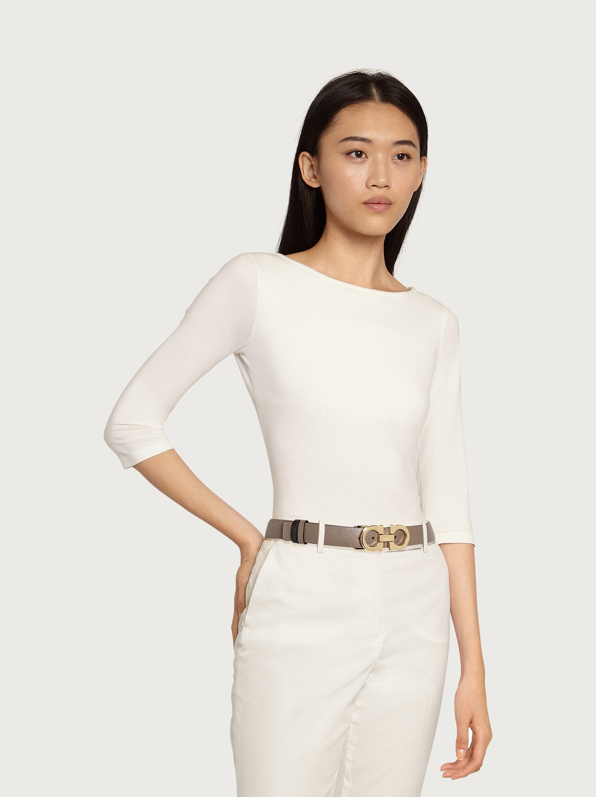 Reversible and adjustable Gancini belt - 4