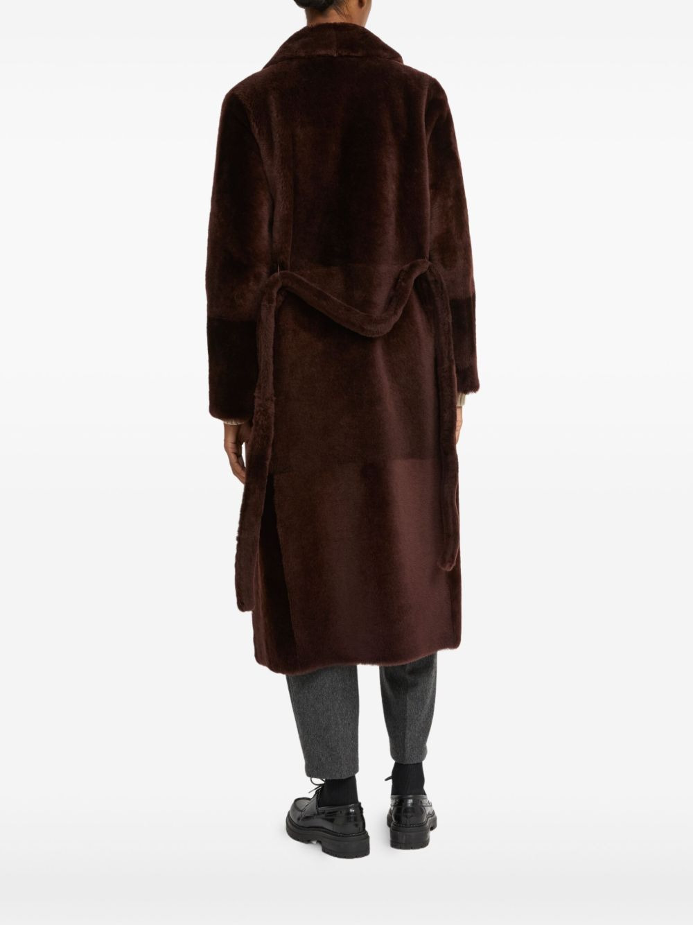 reversible belted coat - 3