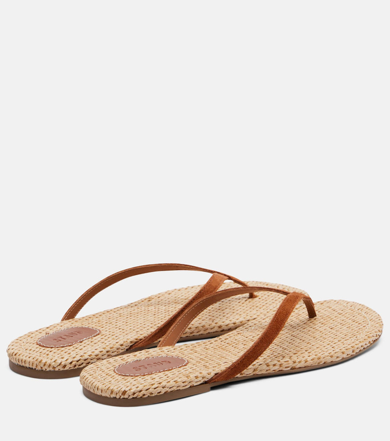 STAUD Freja suede thong sandals outlook