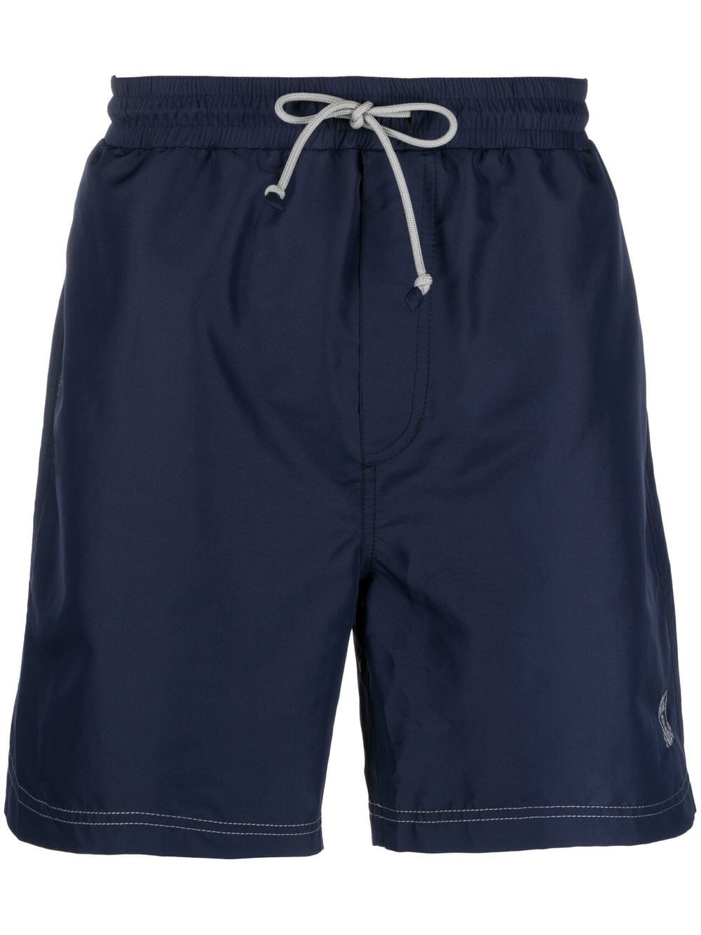 logo-embroidered swim shorts - 1