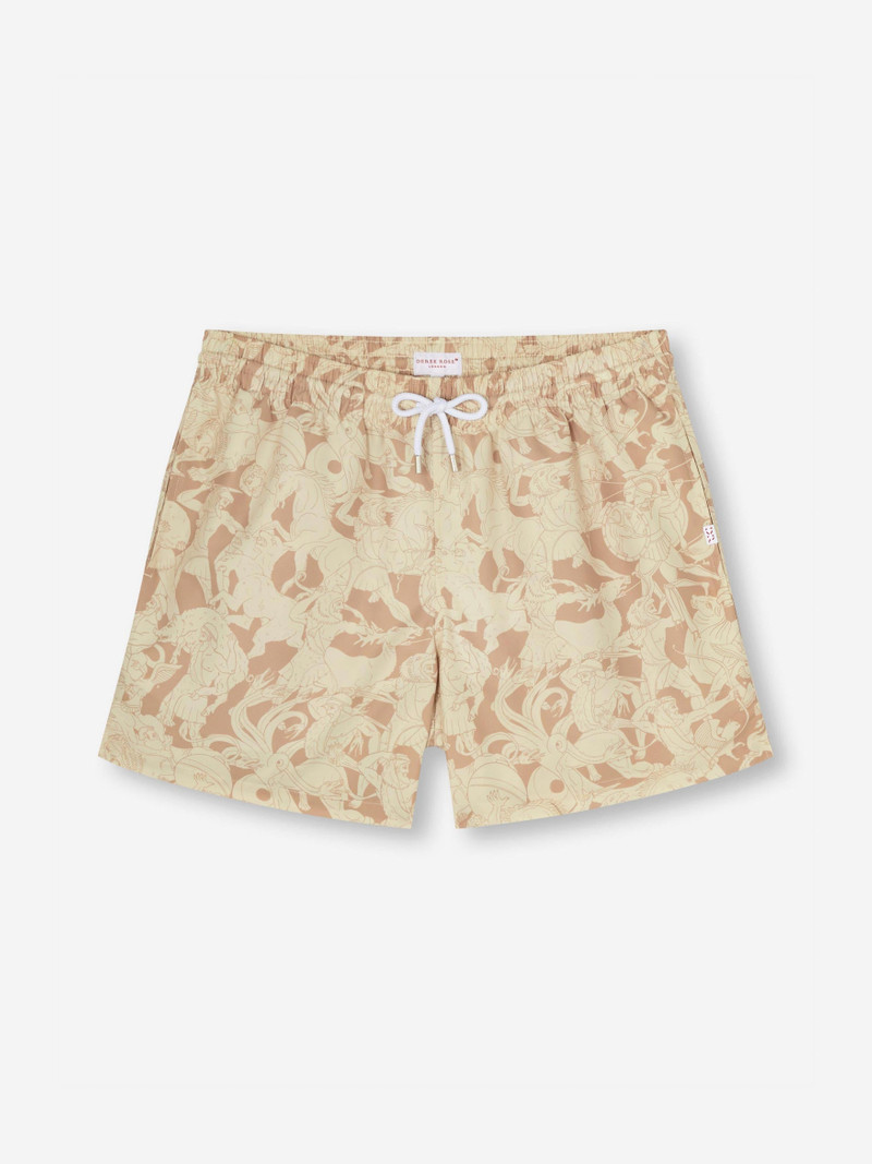 Derek Rose Men's Short Swim Shorts Maui 64 Sand outlook