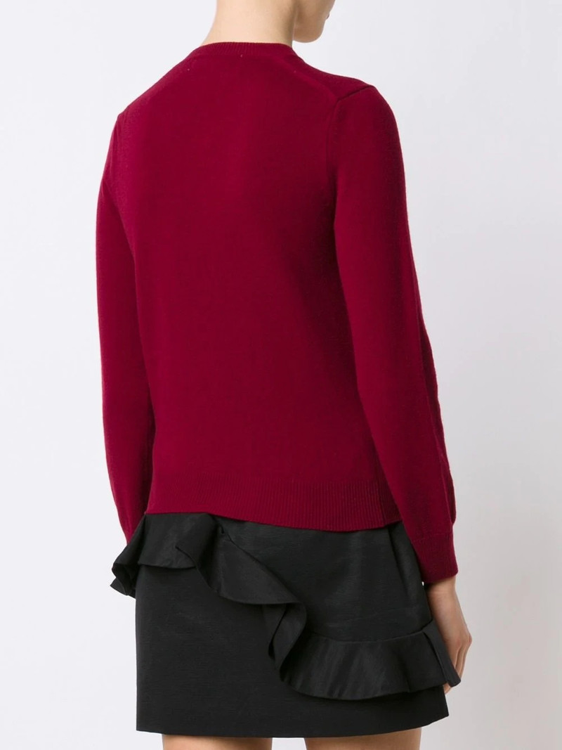 double heart v-neck jumper 4