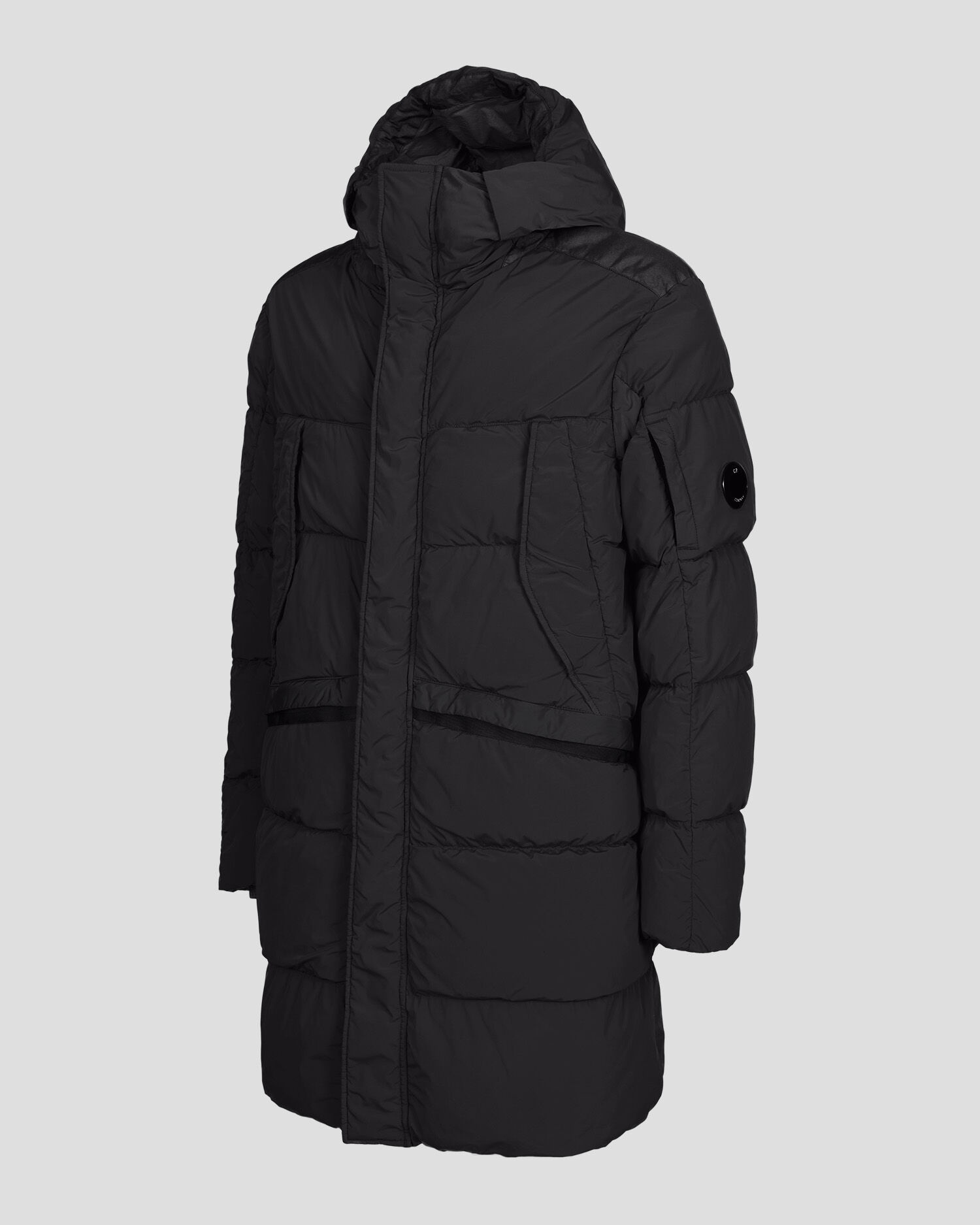 Cp company polyamide nycra cheap lens puffy parka grey